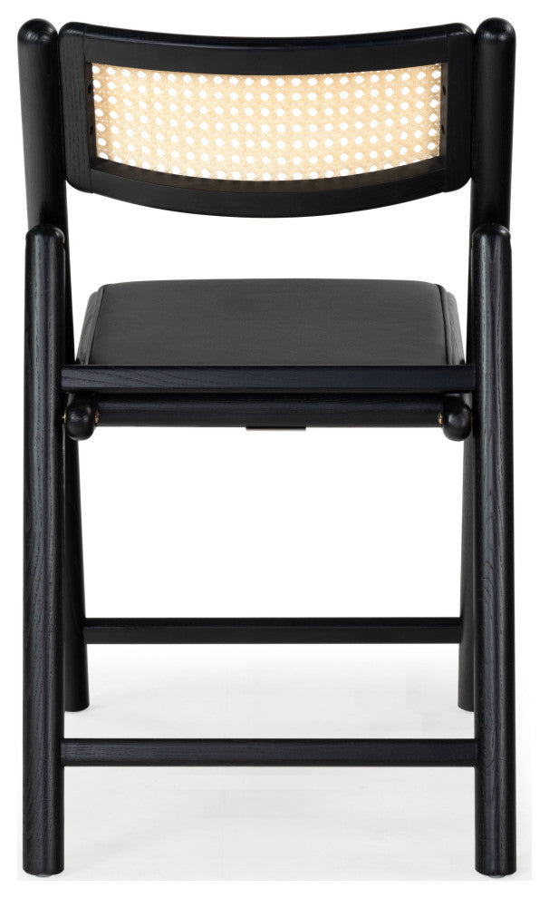 Safavieh Couture Shaylie Folding Dining Chair, Black