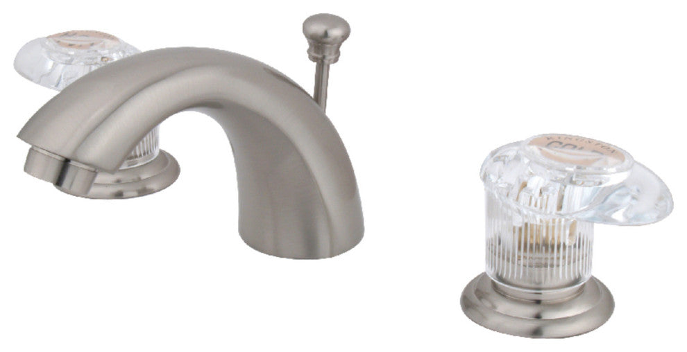 Kingston Brass KB958ALL Widespread Bathroom Faucet, Brushed Nickel