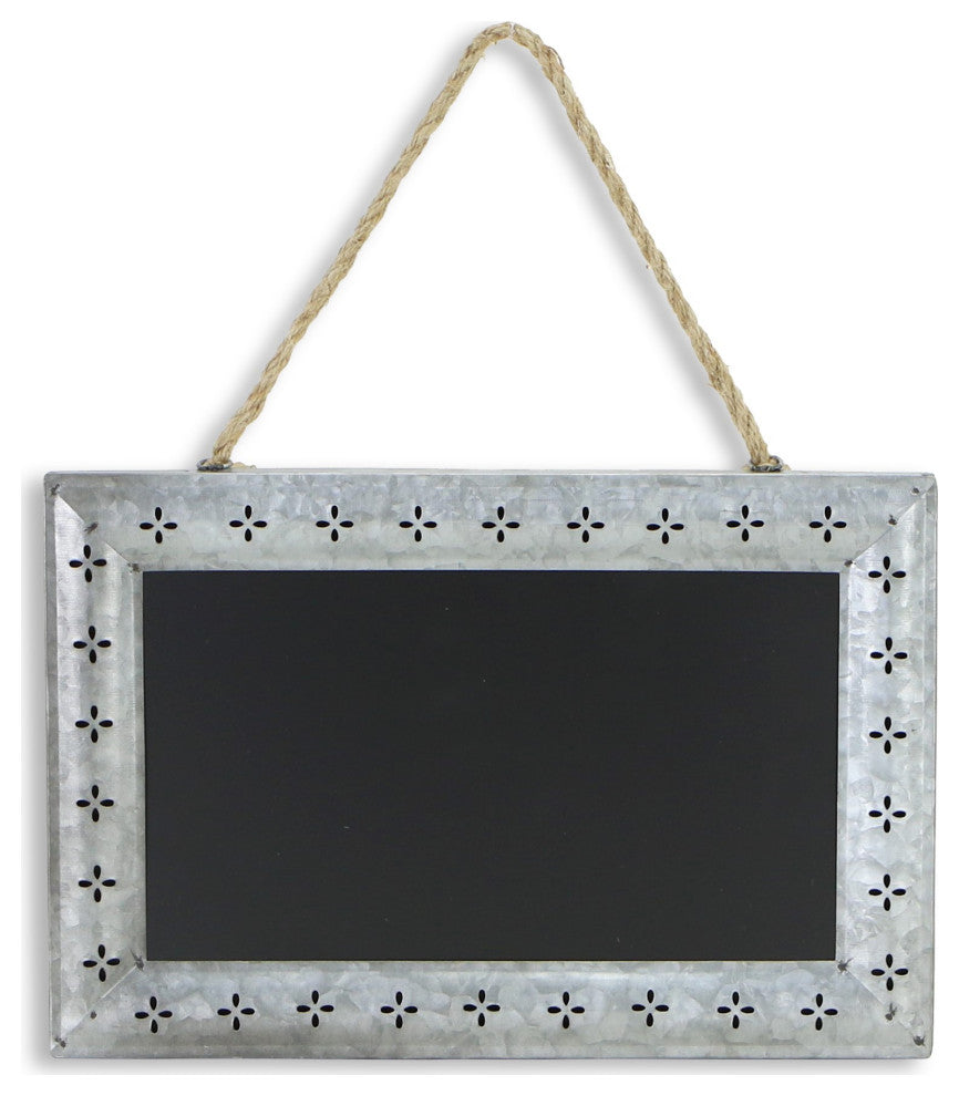 Galvanized Metal Petal Pattern Chalkboard