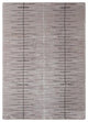 Hand Knotted Wool Area Rug Abstract Brown White