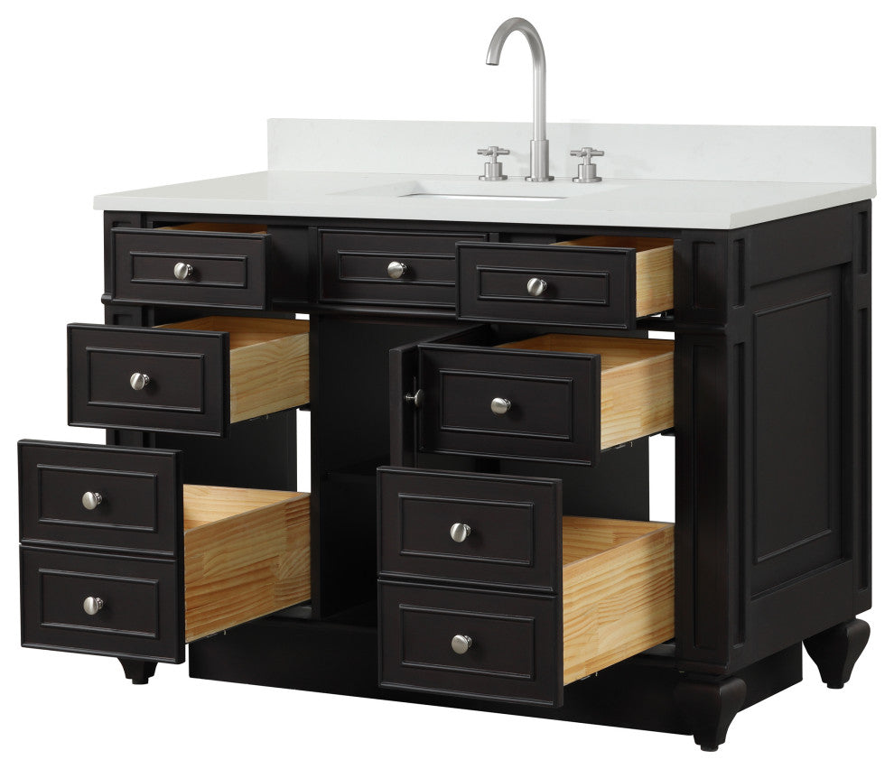 Winston 48" Single Vanity, Espresso