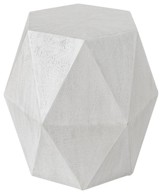 Uttermost Volker White Geometric Accent Table