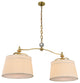 Elegant Lighting Cara Collection Pendant, Burnished Brass