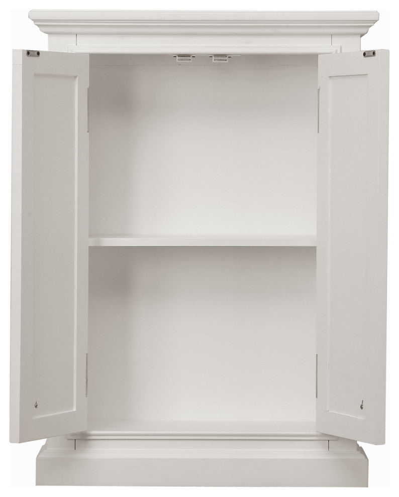 Derby 33 In. H x 24 In. W Bath Storage Wall Cabinet, Pure White