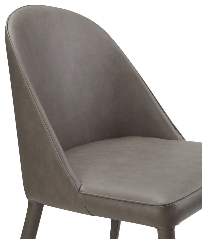 Burton Pu Dining Chair Gray, Set of 2