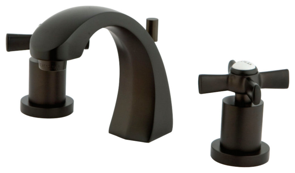 Kingston Brass Widespread Bathroom Faucet With Brass Pop-Up, Oil Rubbed Bronze
