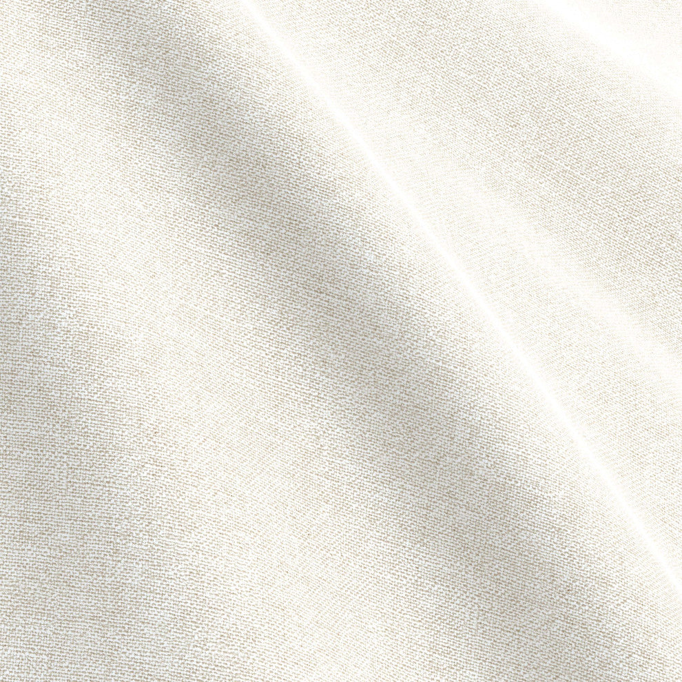 Tufted Sloped Wingback Headboard, Nail Trim, Zuma White, Twin