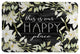 Laural Home Farmhouse Florals Happy Memory Foam Rug