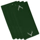 Cool Dude, Holiday Animal Print Napkin, Set of 4, Dark Green