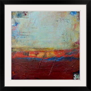 "Backstage 34" Black Framed Art Print, 32"x32"x1"