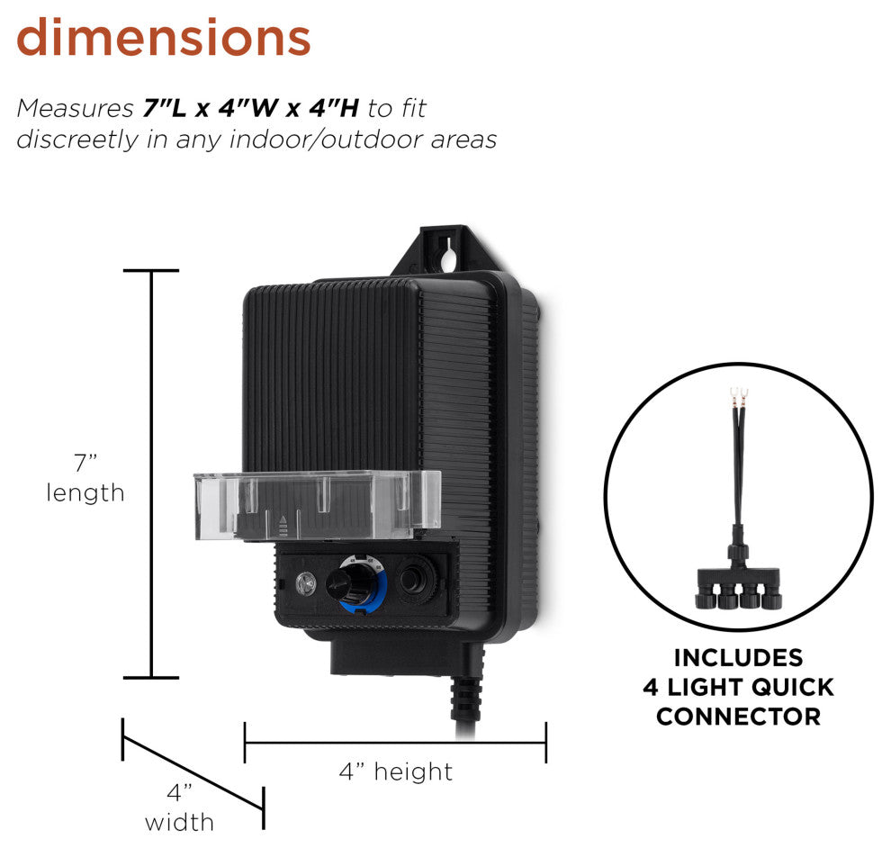 60-Watt Transformer With Photo Cell and Timer
