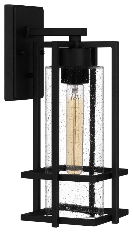 Quoizel DMN8406 Damien 15" Tall Outdoor Wall Sconce - Earth Black