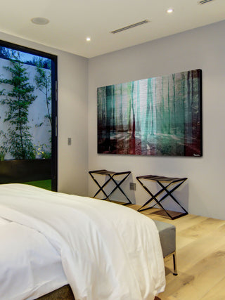 "Green Shadows" Print on Brushed Aluminum, 45"x30"