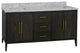 Parisian 72" Bathroom Vanity, Dark Oak, Carrara Marble