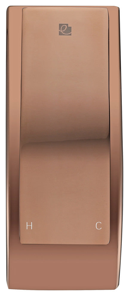 Raina 10" Single Hole Vessel Sink Bathroom Faucet, Polished Rose Gold