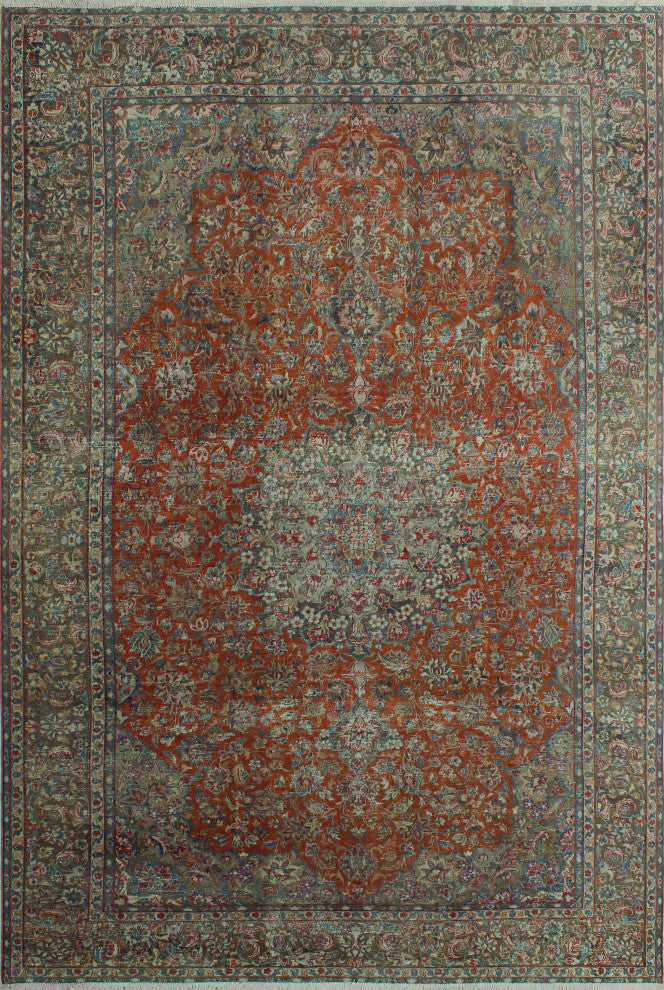 Semi Antique Amarisi Rust/Charcoal Rug, 9'0x13'3