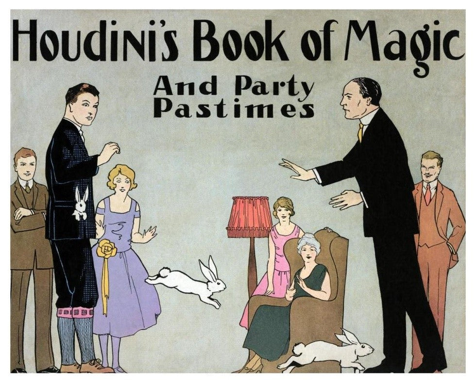 "Houdini's Book of Magic and Party Pastimes" Print by Harry Houdini, 32"x26"