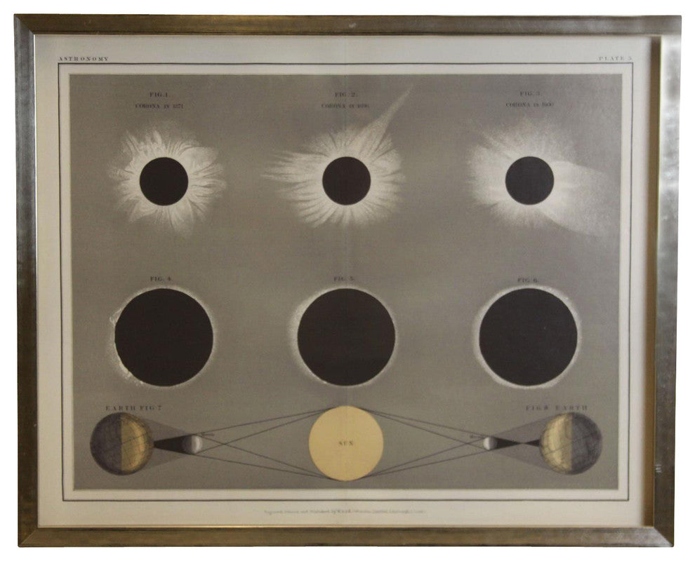 Rectangular Sun And Moon Print