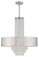 5 Light Pendant Chandelier, Polished Chrome