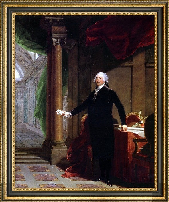 Gilbert Stuart William Bingham Framed Premium Canvas Print, 20"x25"