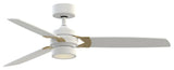 Fanimation Amped 52" Ceiling Fan, Matte White With Brass