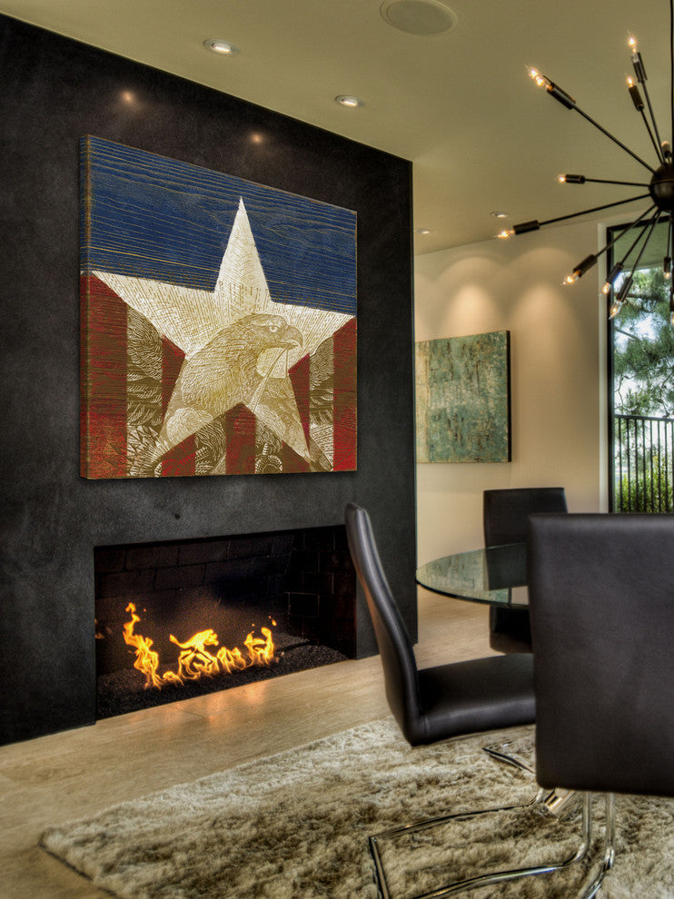 "Stars and Stripes II" Painting Print on Wrapped Canvas
