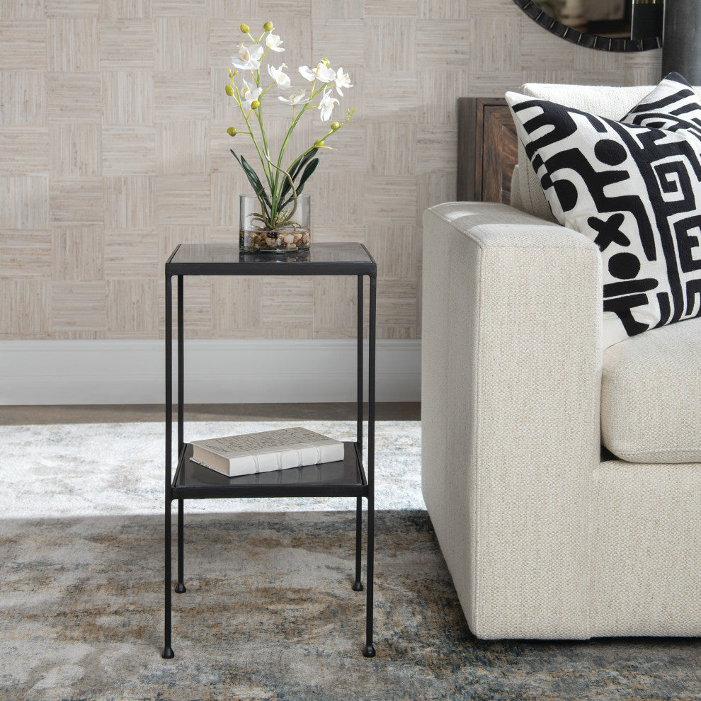 Uttermost 25253 Sherwood Square Marble Accent Table
