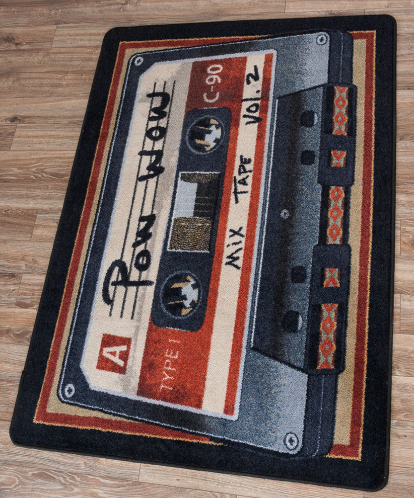 Mix Tape, Red, 4'x5'