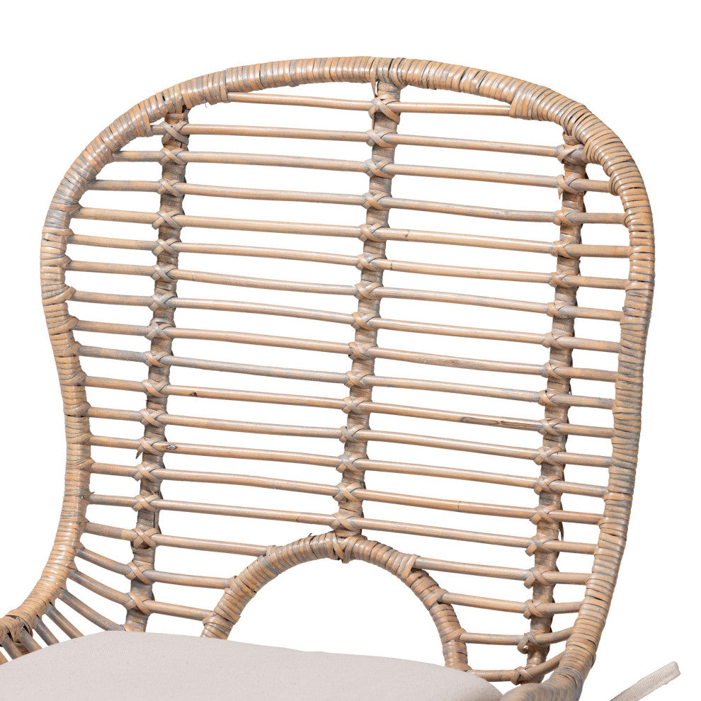 Sheryl Rattan Dining Chairs, Set of 2, Gray Wash