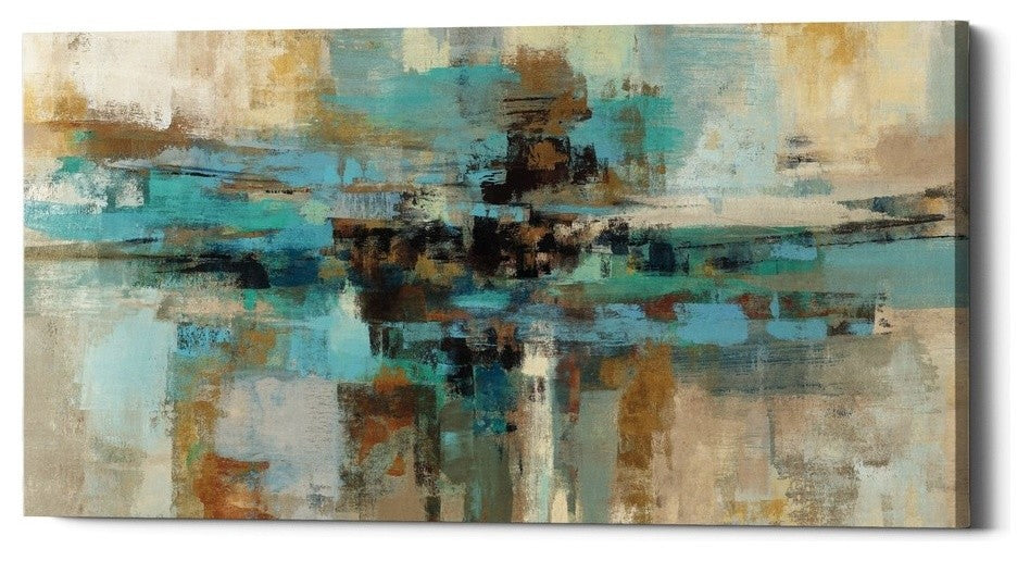Epic Graffiti "Morning Fjord" by Silvia Vassileva, Giclee Canvas Art, 30"x60"