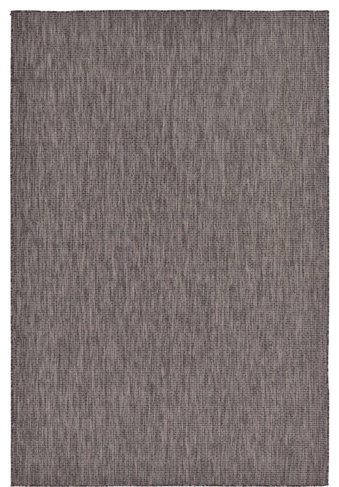 Unique Loom Black Solid Outdoor 6' 0 x 9' 0 Area Rug