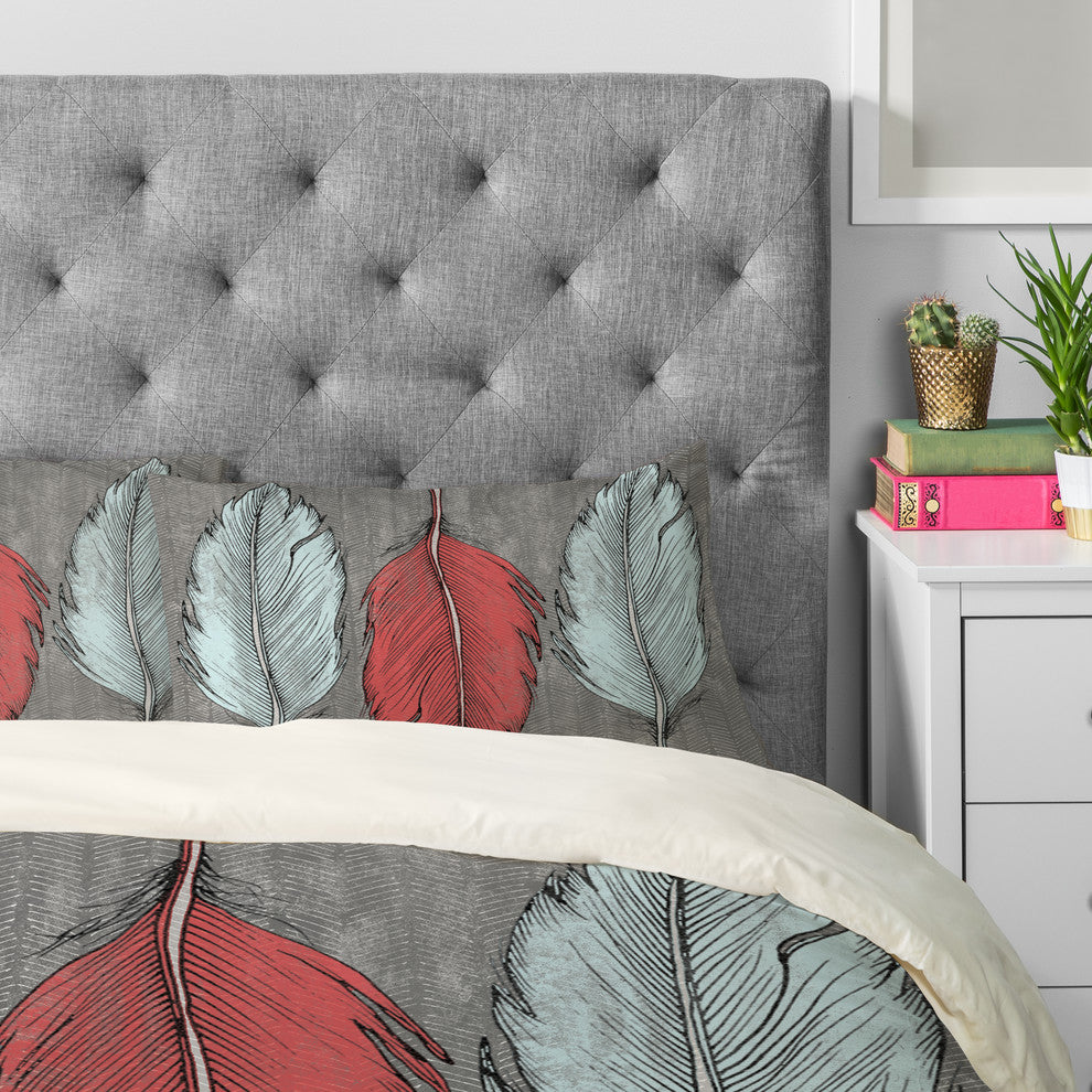 Deny Designs Wesley Bird Feathered Pillowcase