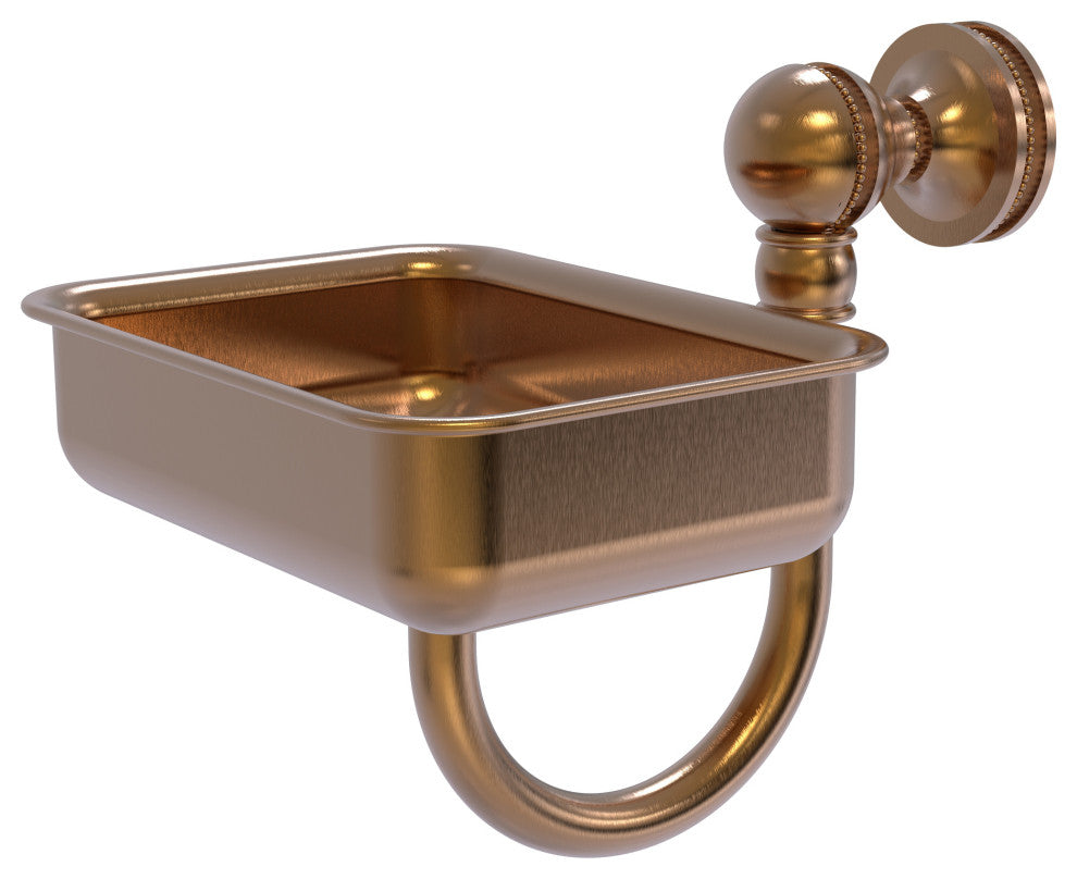 Mambo Wall Mounted Soap Dish, Brushed Bronze