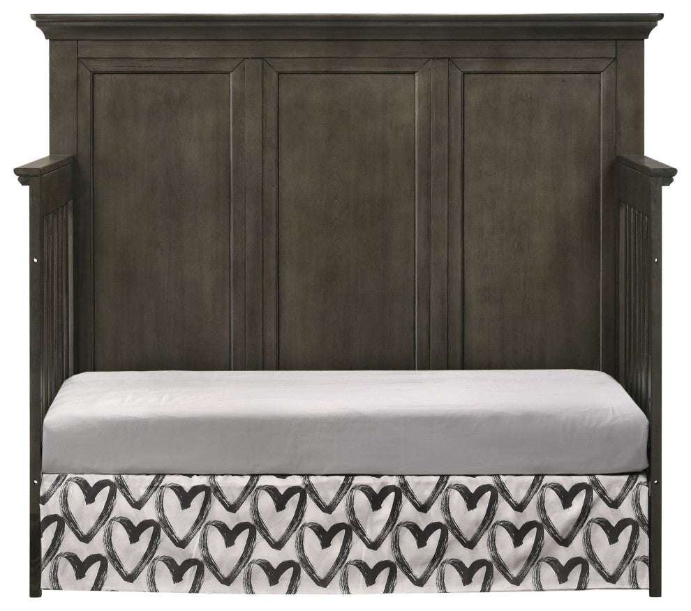 San Mateo 60"W Convertible Crib, Gray