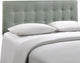Emily King Fabric Headboard, Gray