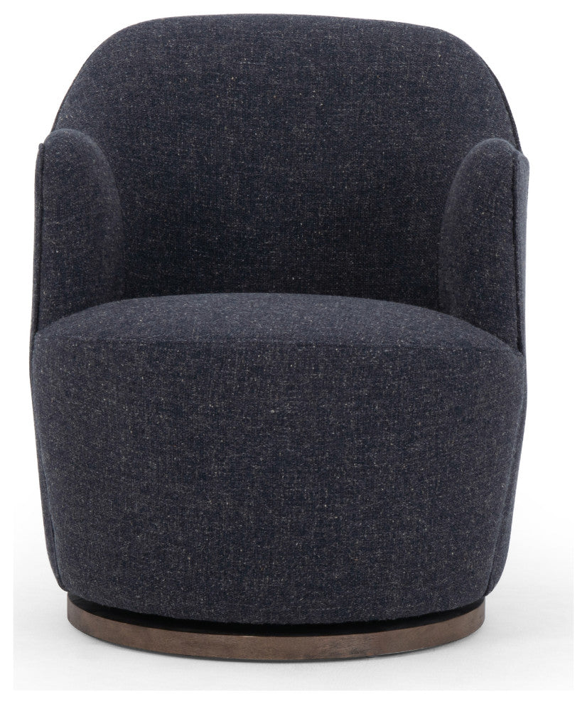 Aurora Swivel Chair-Thames Slate