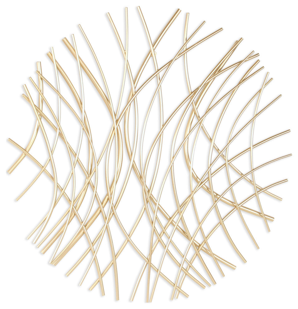 Eleni Large Abstract Wall Decor - Gold
