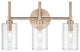 3 Light 19" Modern Gold Bathroom Vanity Light