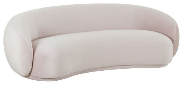 Kendall Blush Velvet Sofa, Blush
