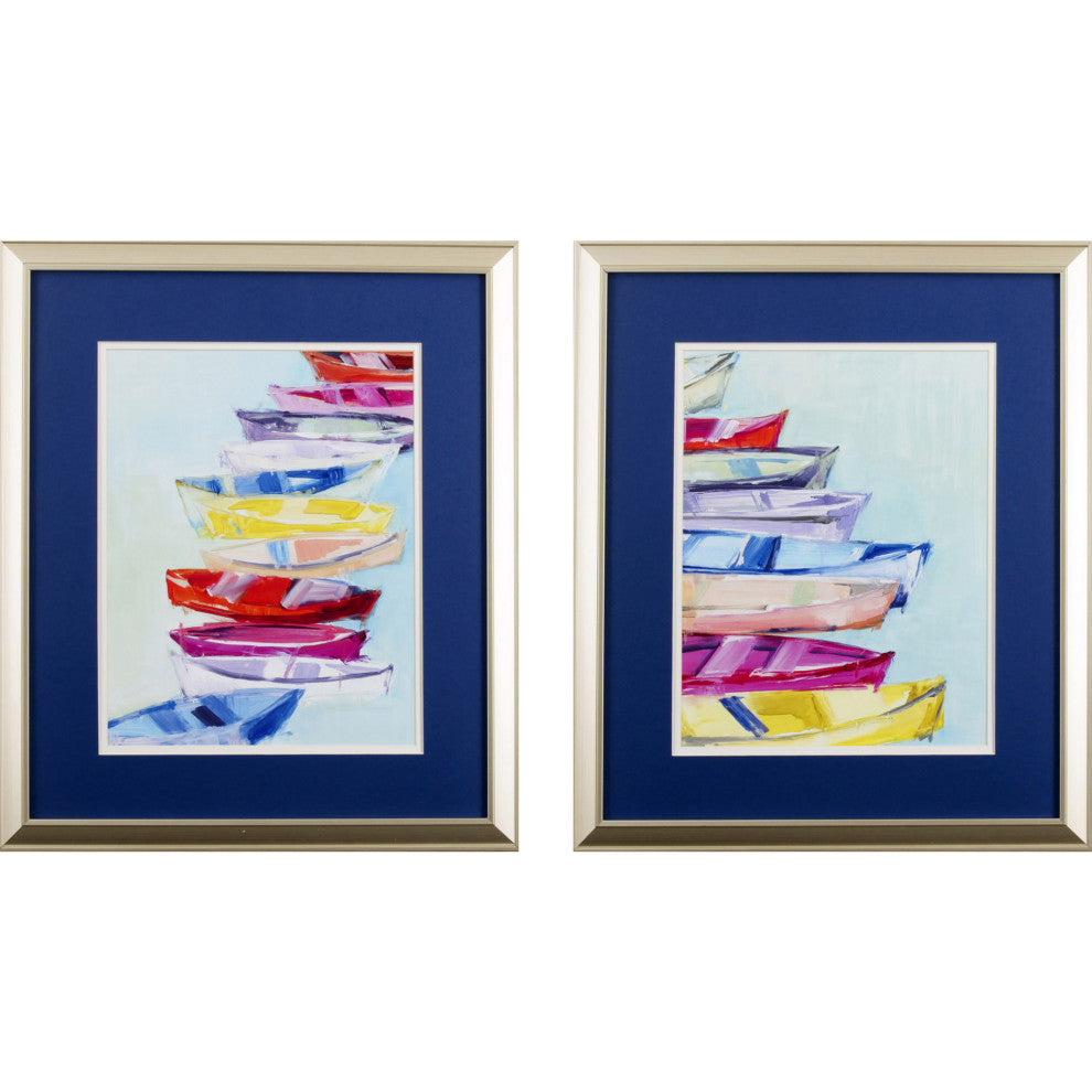 Floating Boats Wall Art, 2-Piece Set