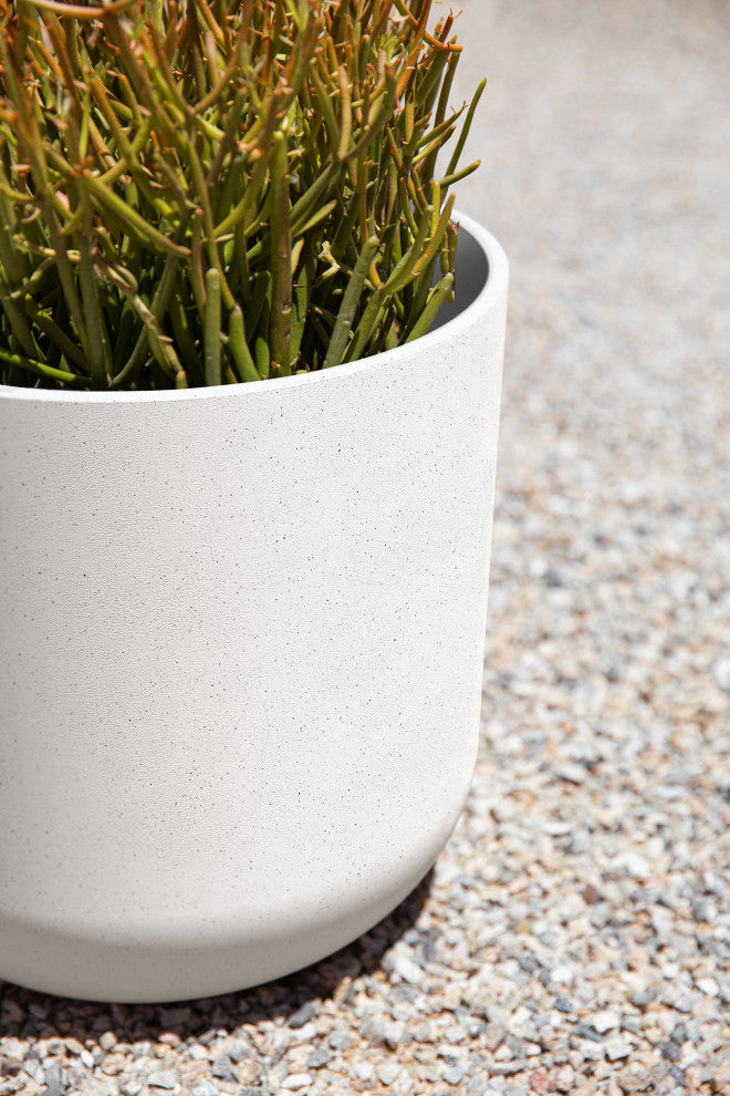 Pure Series Kona Planter, White, 10", 2 Pack