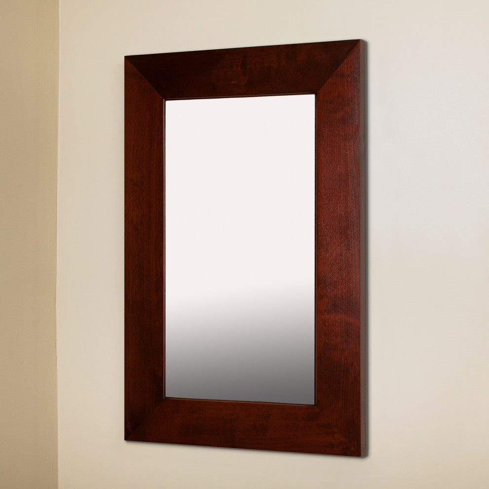 14x24 Fox Hollow Furnishings Mirrored Medicine Cabinet, Espresso