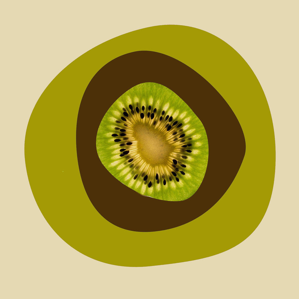 "September Kiwi" Painting Print on Canvas by Irena Orlov