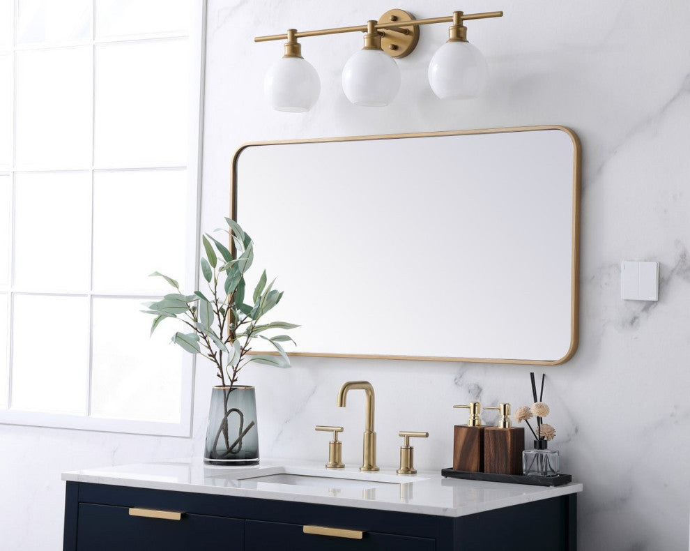 Elegant Decor Evermore Vanity Mirror Brass