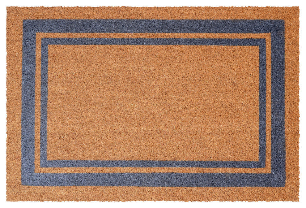 Calloway Mills Periwinkle Border Doormat, 24"x36"