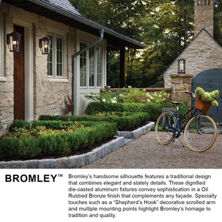 Hinkley Bromley Medium Wall Mount Lantern, Museum Black