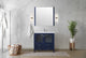 Volez Transitional Navy Blue 36" Single Vanity Set