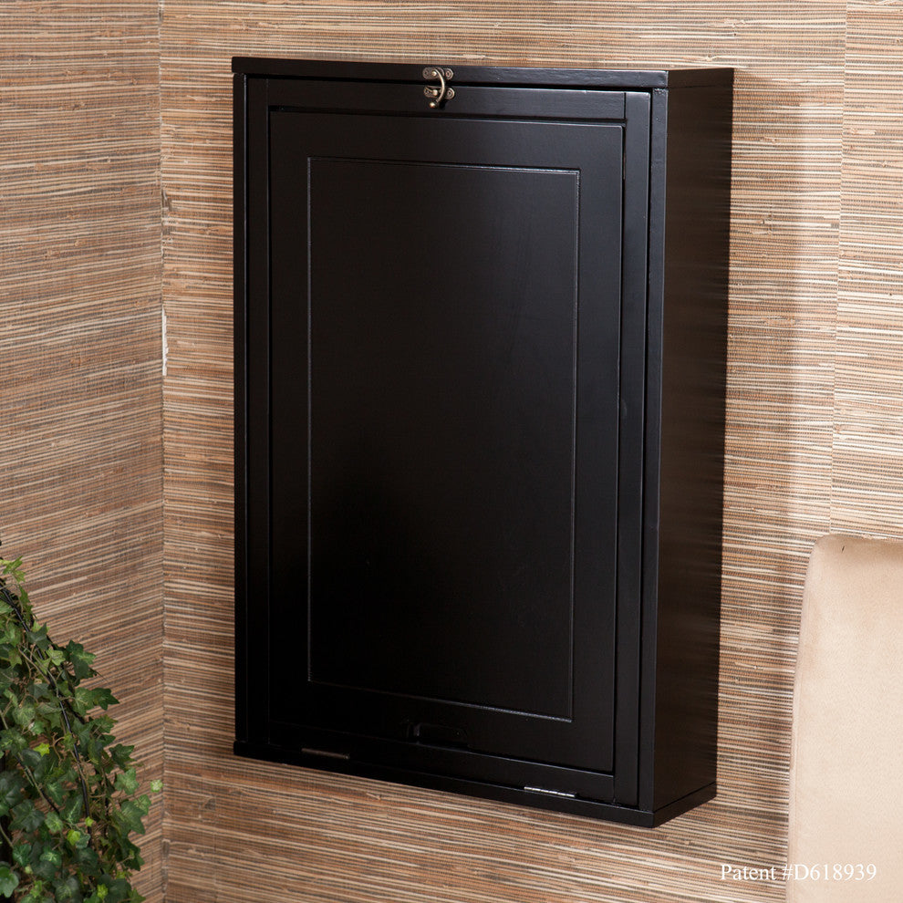 Rosanna Fold-Out Convertible Desk, Black