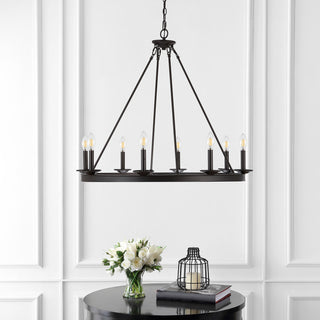 Safavieh Fauna 8 Light Chandelier, Oil Rubbed Bronze (Black)