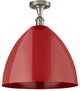 Innovations 516-1C-SN-MBD-16-RD-LED 1 Light Semi-Flush Mount, Satin Nickel